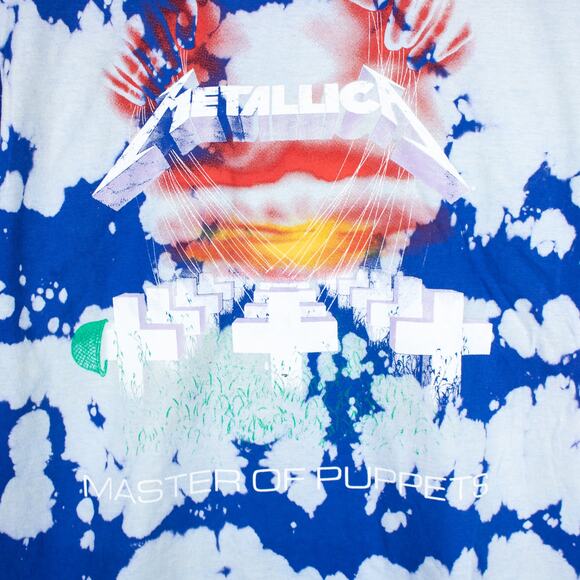 Metallica Puppets Blue Tie Dye Band T Shirt Unisex Licensed Tee Merch Medium - Picture 4 of 6